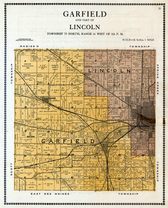 无人,竖图,地图,灯塔,历史,古董,彩图,地图学,爱荷华