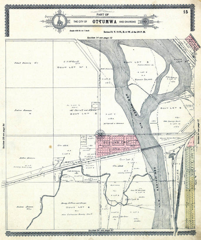 无人,竖图,地图,城镇,历史,古董,艾奥瓦,彩图,地图学,爱荷华