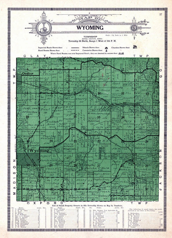 无人,竖图,地图,历史,古董,怀俄明,彩图,地图学,爱荷华