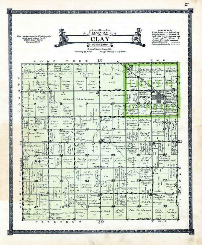 无人,竖图,地图,历史,古董,粘土,彩图,地图学,爱荷华