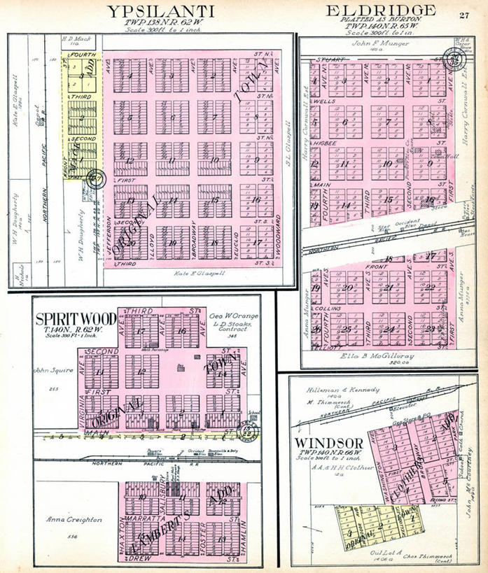 无人,竖图,地图,城镇,历史,古董,北达科他州,彩图,地图学,温莎公爵