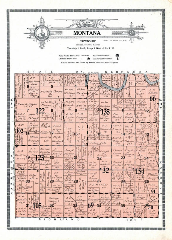 无人,竖图,地图,历史,古董,蒙大拿州,堪萨斯,彩图,地图学
