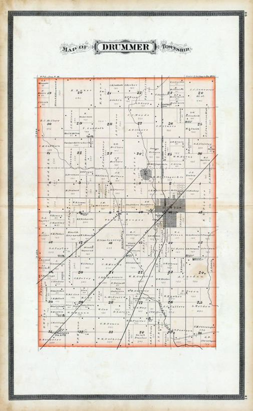 无人,竖图,地图,历史,古董,伊利诺斯州,鼓手,彩图,地图学