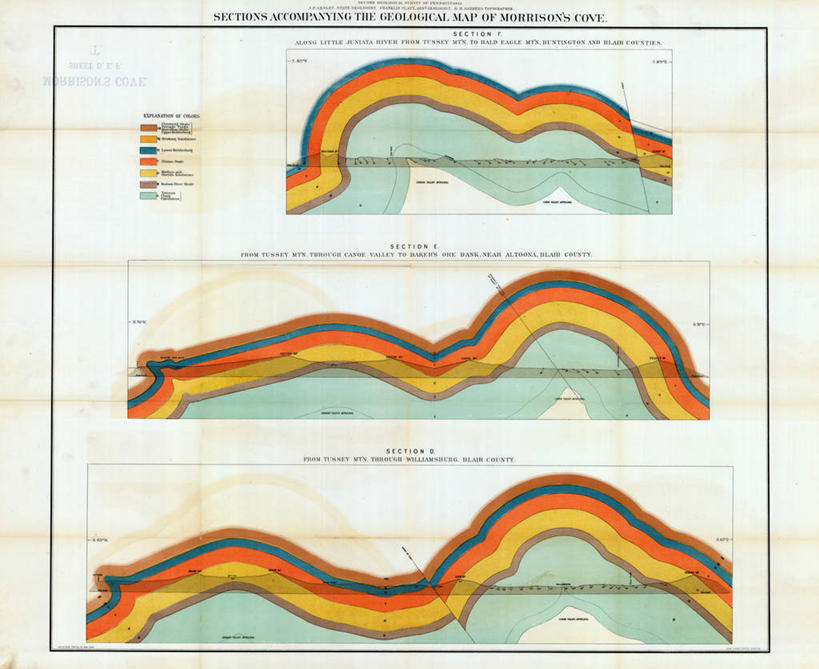 无人,横图,地图,历史,古董,宾夕法尼亚,威廉斯堡,彩图,地图学