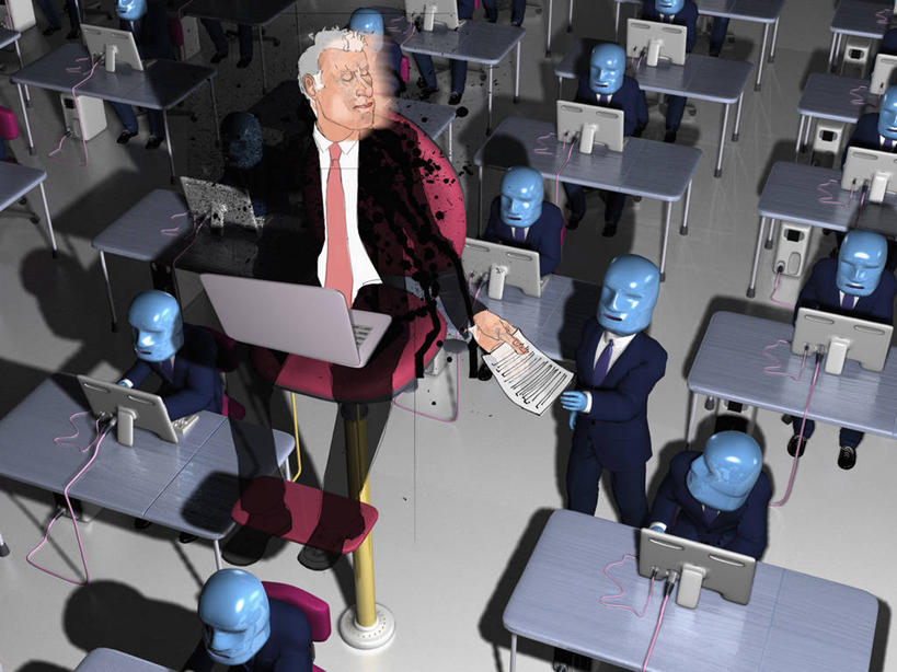 西方人,成年人,中年人,老年人,脸,头,脸颊,人群,商务人士,商务男性,办公室,站,坐,微笑,横图,俯视,插画,室内,正面,衬衫,商务,快乐,懒惰,合作,团队,电脑,显示器,鼠标,键盘,互联网,技术,数码,科技,欧洲,欧洲人,敲打,阴影,套装,工作,网络,许多人,高光,几何,计算机图形,联系,合成,图画,拿着,输入,输入设备,通讯设备,书桌,肩膀,画,打字,一群人,职业,台式电脑,个性,点击,敲击,电脑合成图,数码合成图,控制,权威,专心,领导,效率,企业,公司,合成图,文档,通信设备,商务装,克隆,反差,漫画,工薪阶层,输出设备,无人机,写实,具体,具象,悲哀,一致,厌倦,把握,按键,计算机,老年男性,男人,中年男性,白种人,头部,脸部,脸蛋,面部,白领,上班族,彩图,高角度拍摄,衬衣,给予,掌控