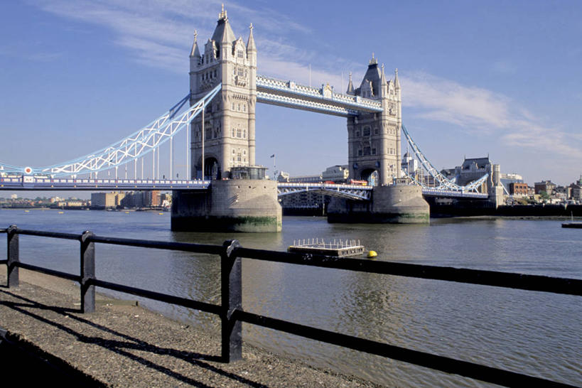 无人,栏杆,横图,室外,白天,建筑,英国,首都,联系,历史,泰晤士河,地标建筑,摄影,英国文化,塔桥,彩图