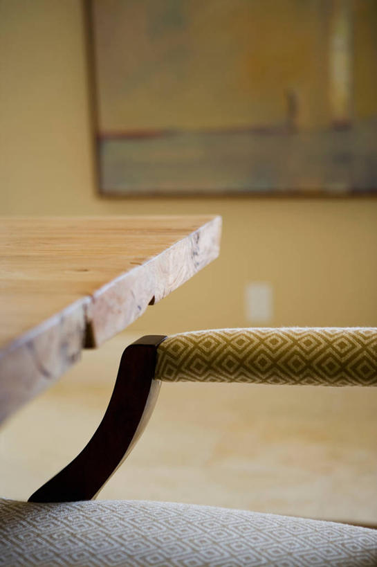 无人,竖图,室内,家具,桌子,美国,木制,北美,扶手椅,加利福尼亚,式样,设计