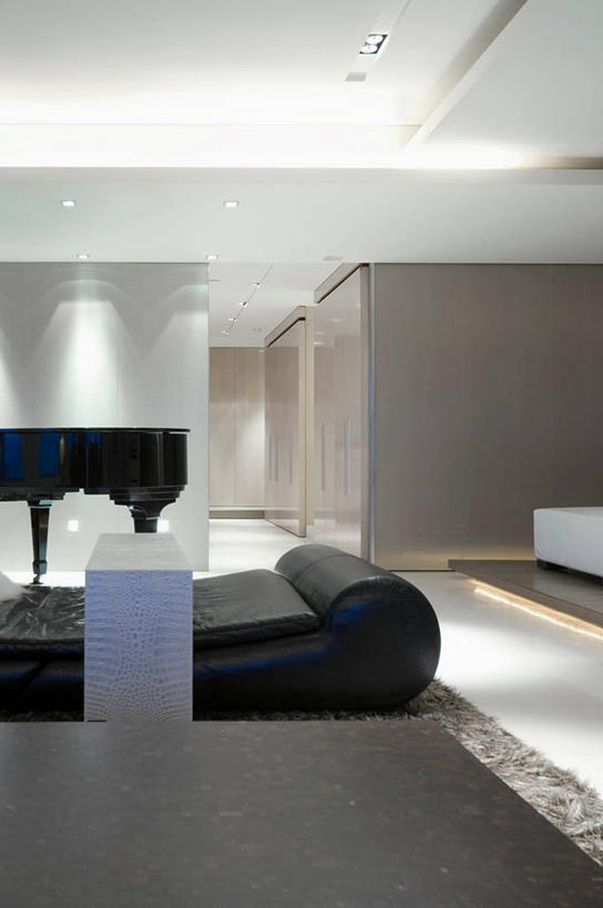 无人,家,竖图,室内,家具,台湾,亚洲,长椅,皮革,三角钢琴,干净,现代,建造,台北,当代