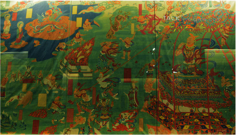 东方人,无人,和尚,站,坐,横图,室内,特写,白天,正面,绘画,热情,草地,草坪,植物,静物,火,椅子,亚洲,艺术,火焰,云,云朵,许多人,古典,燃烧,云彩,注视,黄种人,文化,壁画,草,绿色,工艺品,观察,看,品味,站着,一群人,观看,美术,察看,高雅,关注,国画,水墨画,袈裟,美学,宝座,水墨,男人,男性,年轻男性,中年男性,亚洲人,比丘,高僧,僧,僧侣,僧人,沙弥,修行僧,站立,坐着,彩图,yzdzj1