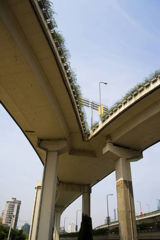竖图,彩色,白天,大桥,道路,立交桥,桥梁,上海,中国,亚洲,高架,桥,交通,延安路高架,运输,摄影,高架桥,立体交通,东亚,高架道路,跨线桥,中华人民共和国,马路,bj174