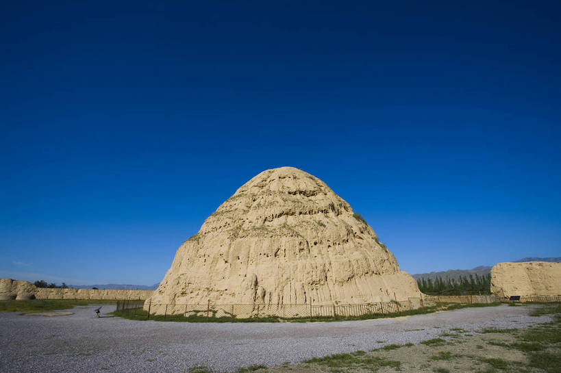 无人,横图,彩色,室外,特写,白天,旅游,度假,名胜古迹,标志建筑,地标,建筑,中国,亚洲,遗迹,文化遗产,古迹,文物,娱乐,建设,古建筑,享受,休闲,旅游胜地,放松,摄影,人文景观,古代建筑,陵墓,中国文化,古文明,东亚,宁夏,西夏王陵,银川,中华人民共和国,旅行,bj174