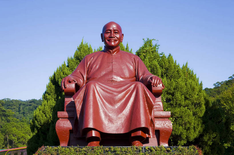 无人,公园,横图,彩色,室外,白天,雕塑,台湾,中国,亚洲,雕像,蓝天,摄影,纪念,蒋介石,东亚,台北,桃园县,港澳台,中华人民共和国,台湾省,慈湖,大溪镇,桃园,台,蒋中正,慈湖蒋陵,bj174