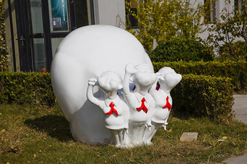 无人,横图,彩色,室外,特写,白天,建筑,雕塑,北京,中国,亚洲,塑像,摄影,东亚,中华人民共和国,宋庄,bj174