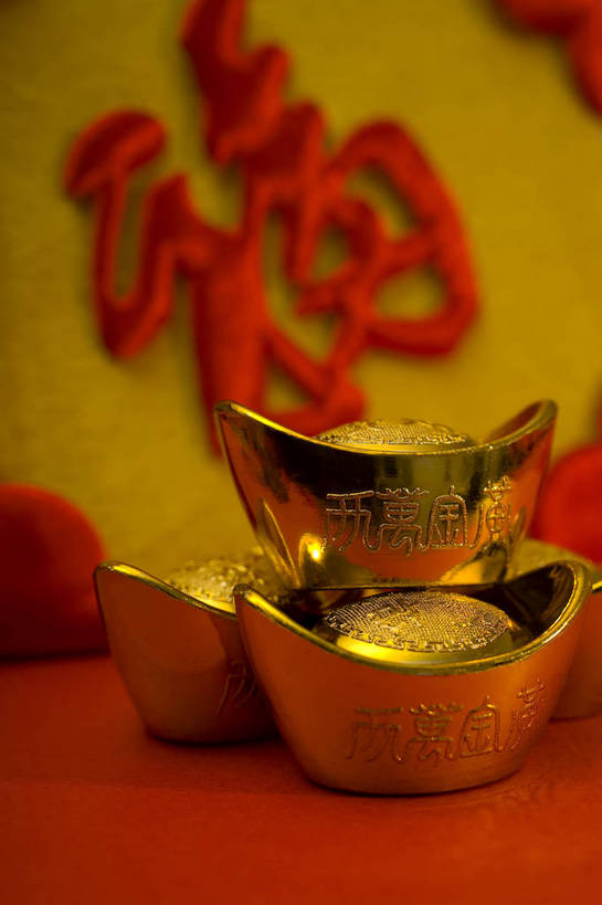 无人,竖图,彩色,室内,静物,中国,许多,装饰,图片,艺术品,很多,装饰品,中国结,多个,竖,财富,摄影,礼品,中国文化,东亚,福,影棚拍摄,元宝,传统文化,bj174