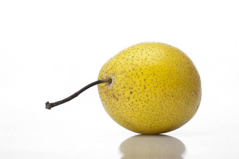 横图,彩色,室内,特写,抠图,白色背景,梨,水果,中国,亚洲,完整,新鲜,图片,美味,食品,营养,食物,一个,黄色,香梨,摄影,无公害,东亚,健康食品,生梨,影棚拍摄,雪花梨,bj174