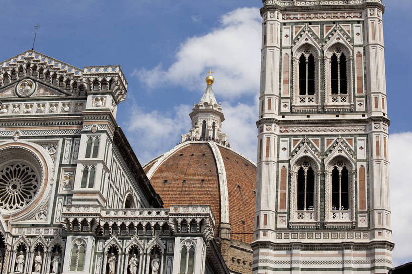 教堂,横图,彩色,室外,特写,白天,旅游,度假,名胜古迹,标志建筑,地标,建筑,意大利,佛罗伦萨,遗迹,图片,建筑群,古典,古迹,文物,娱乐,建设,古建筑,圆顶,地标建筑,享受,休闲,旅游胜地,放松,摄影,文明,古文明,哥特式建筑,世界文化遗产,圣母百花大教堂,旅行,传统文化,bj174