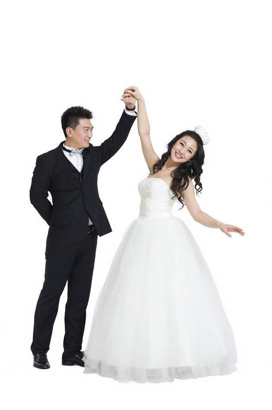 东方人,中年人,两个人,夫妻,竖图,彩色,室内,白天,留白,抠图,白色背景,正面,侧面,裙子,爱情,婚礼,时尚,跳舞,成功,北京,中国,连衣裙,正装,图片,浪漫,现代,长裙,亲昵,成熟,可爱,美女,自信,摄影,生活方式,青春,优雅,新人,乐观,男人,男性,年轻男性,年轻女性,女人,女性,亚洲人,中国人,年轻人,情侣,拉手,全身,影棚拍摄,礼服,西服,愉快,bj174