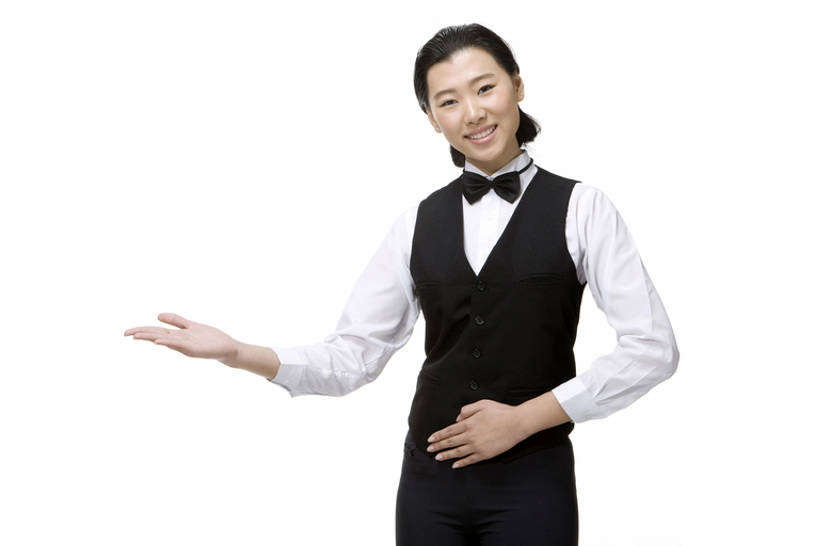 东方人,成年人,一个人,服务员,笑,微笑,露齿笑,横图,留白,抠图,白色背景,正面,快乐,幸福,热情,信心,中国,仅一个女性,服装,正装,领结,注视,观察,看,手势,站着,职业,服务,摄影,观看,礼节,严肃,察看,神圣,关注,问候,东亚,燕尾服,认真,年轻女性,女人,女性,亚洲人,中国人,年轻人,服务生,侍者,张开手臂,彩图,影棚拍摄,礼服,打手势,bj175