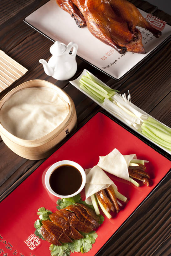 烤鸭,无人,竖图,桌子,静物,北京,中国,亚洲,肉,美味,食品,传统,鸭肉,肉类,饮食,摄影,风格,膳食,中国文化,肉食,东亚,北京烤鸭,主菜,彩图,传统文化,bj175