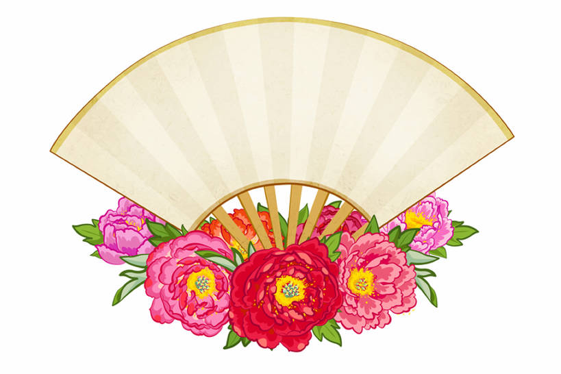 无人,横图,插画,留白,抠图,白色背景,运气,数码,科技,中国,亚洲,阴影,装饰,网络,扇子,折扇,高光,几何,计算机图形,合成,图画,传统,画,花,花瓣,花朵,财富,电脑合成图,数码合成图,合成图,中国文化,漫画,东亚,写实,具体,具象,空白,牡丹,画画,传统文化,插图,bj175