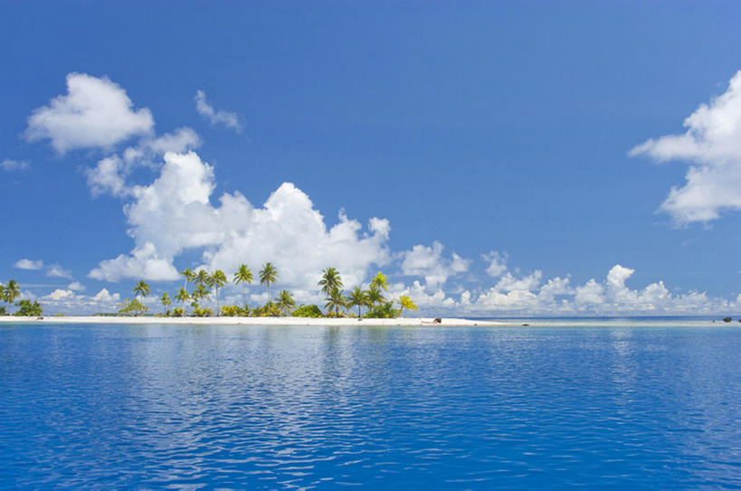 白天,旅游,度假,海洋,美景,棕榈树,密克罗尼西亚,亚洲,地平线,地形,景观,云,娱乐,风景,天空,自然,享受,休闲,景色,放松,热带气候,自然风光,椰子树,彩图,沙岛,bj175