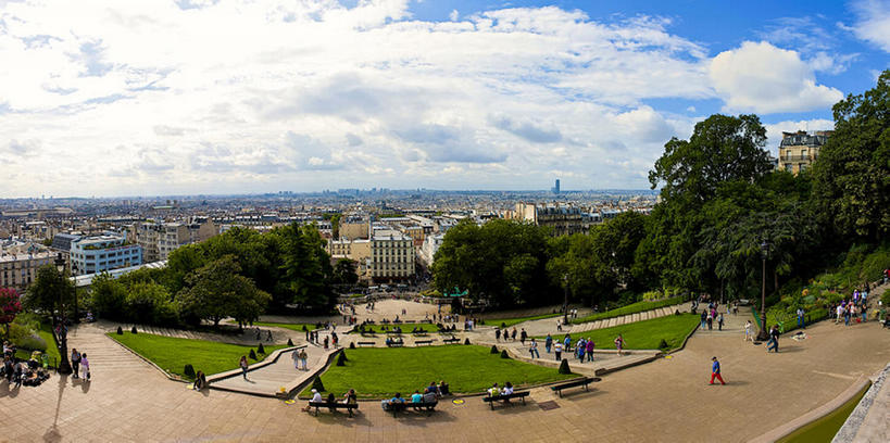 无人,横图,全景,室外,白天,旅游,度假,美景,城市风光,城市,法国,巴黎,欧洲,景观,云,娱乐,现代,树,风景,天空,享受,休闲,景色,放松,摄影,建造,宁静,都市风光,蒙马特区,彩图,旅行,bj175