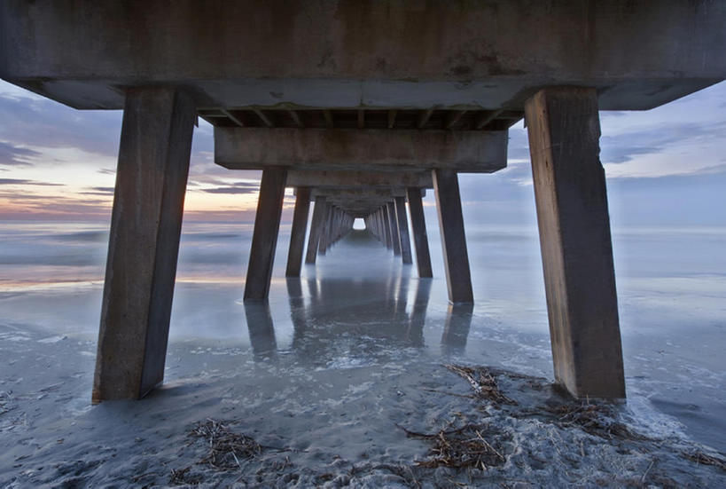 无人,码头,横图,室外,白天,海洋,美景,水,美国,沙子,海岸线,景观,风景,天空,自然,波浪,景色,摄影,北美,自然风光,乔治亚州,海滩,彩图,bj175