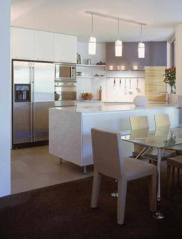 无人,家,竖图,室内,吃饭,厨房,一排,整齐,饭厅,干净,现代,排列,摄影,风格,队列,房地产,开放式厨房,彩图,bj175